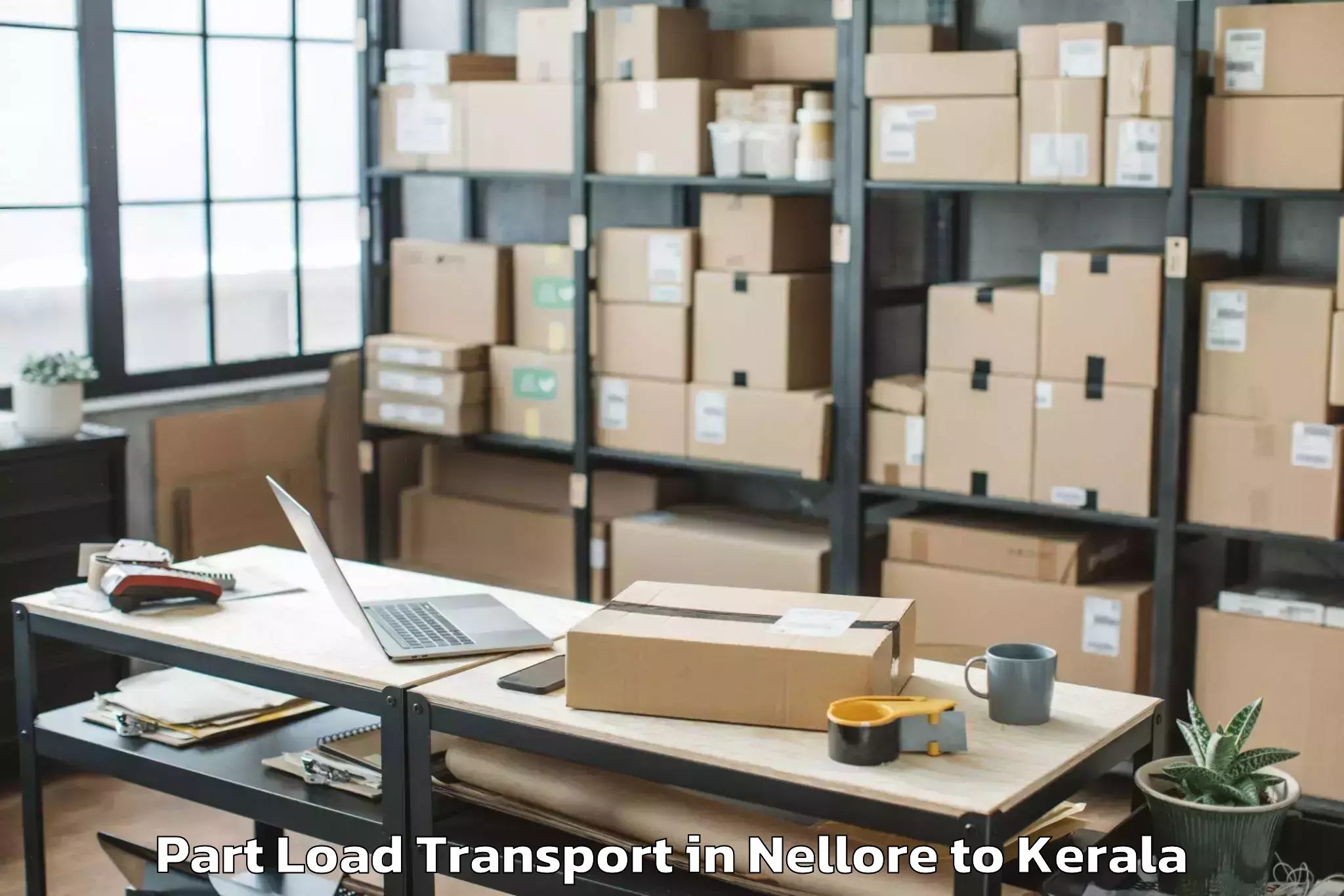 Top Nellore to Anjumoorthy Part Load Transport Available